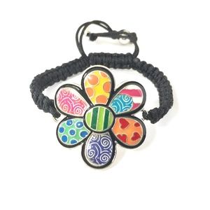 Flower Bracelet ( colors inspired by the artist Brito).  NEW ITEM